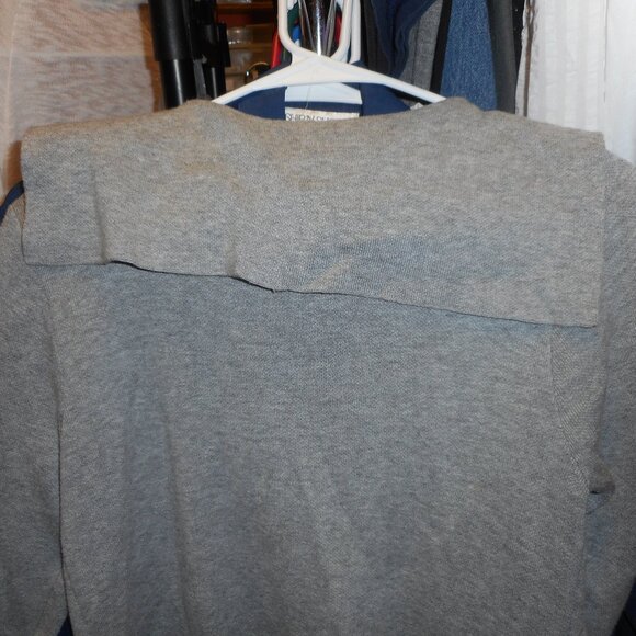 APT. 9: women's open front sweater, NO Pockets, sz S, long collar - Picture 1 of 6
